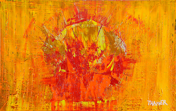 'Orange Sunday' von Franco Thamér